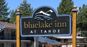 Bluelake Inn at Tahoe sign